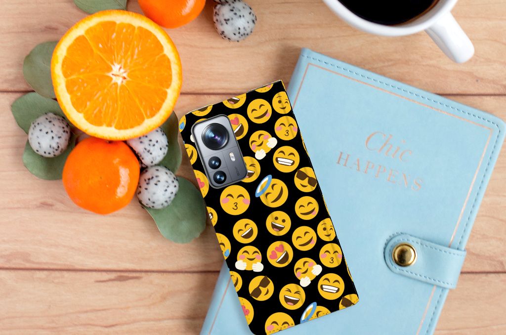 Xiaomi 12 Pro Hoesje met Magneet Emoji - B2C Telecom