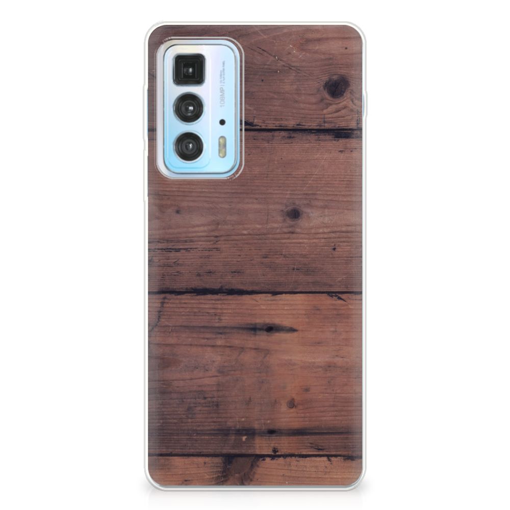 Motorola Edge 20 Pro Bumper Hoesje Old Wood B2C Telecom