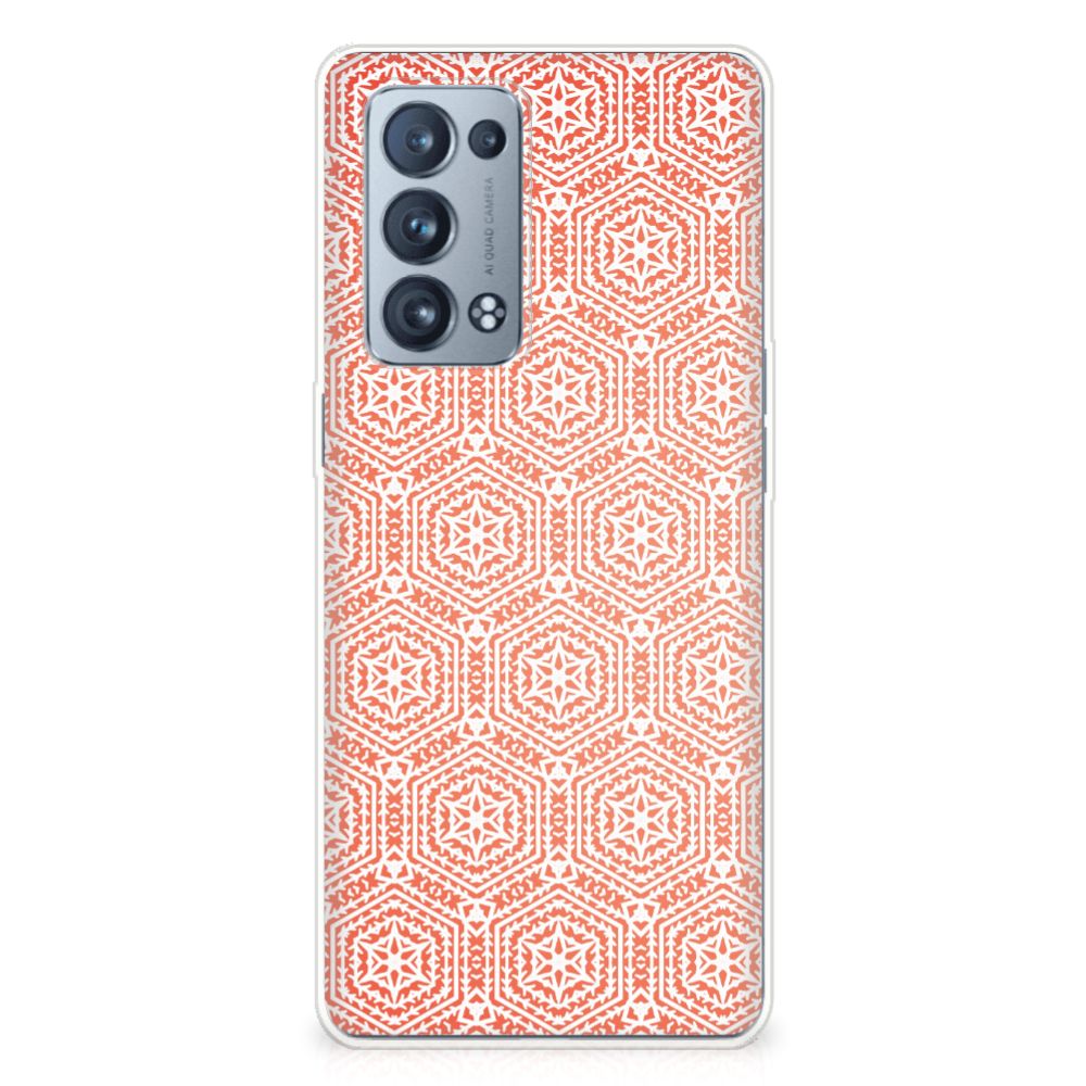 OPPO Reno 6 Pro Plus 5G TPU bumper Pattern Orange