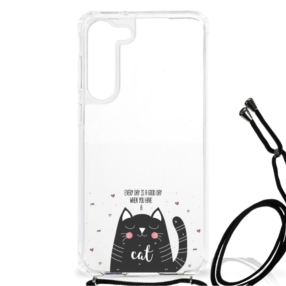 Samsung Galaxy S23 Plus Stevig Bumper Hoesje Cat Good Day B2C Telecom