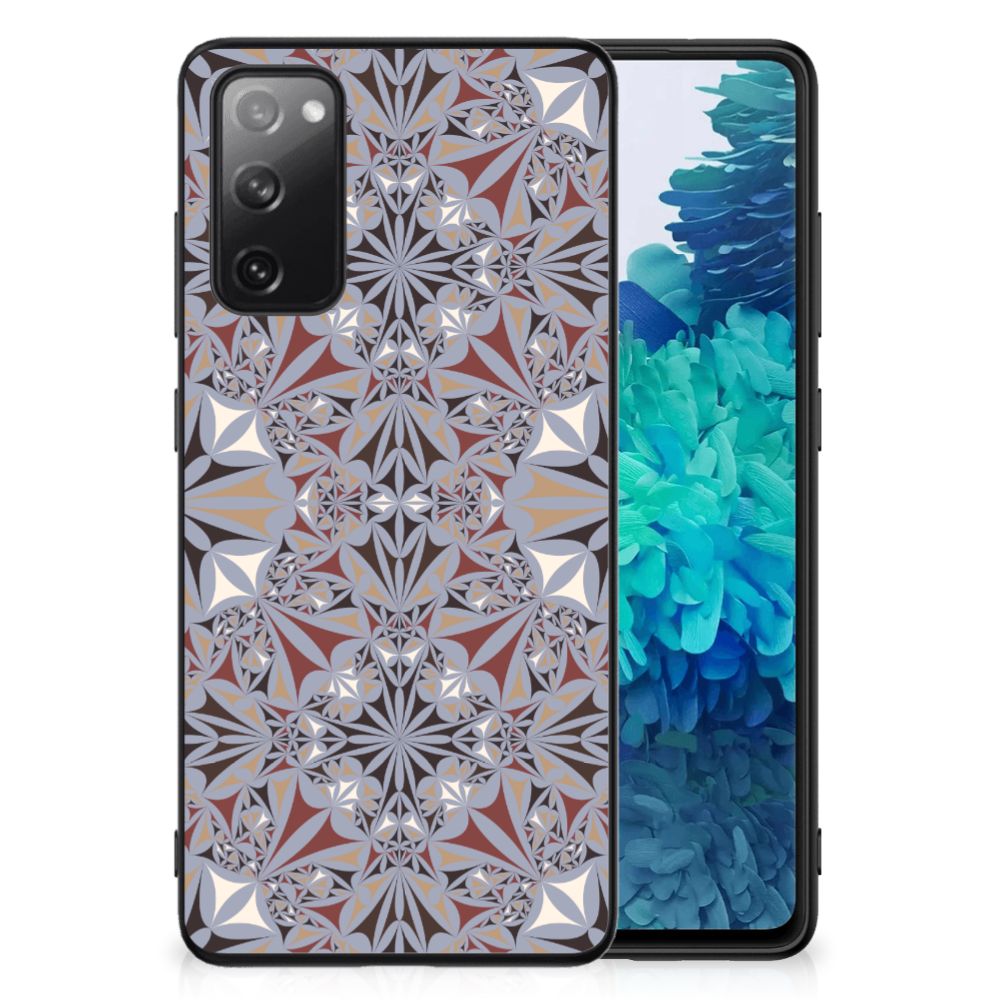 Samsung Galaxy S20 FE Marmeren Print Telefoonhoesje Flower Tiles B2C Telecom