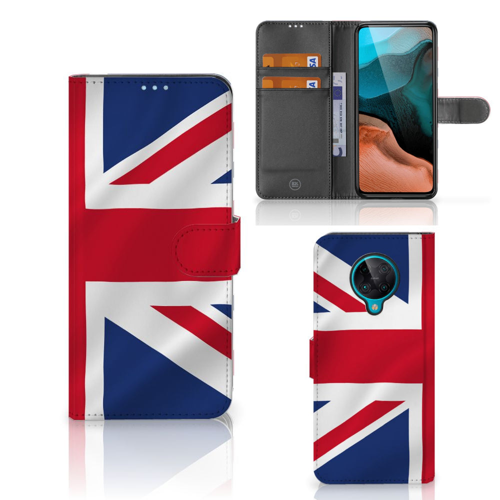 Xiaomi Poco F2 Pro Bookstyle Case Groot-Brittannië