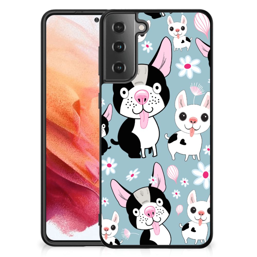 Samsung Galaxy S21 Dierenprint Telefoonhoesje Hondjes B2C Telecom