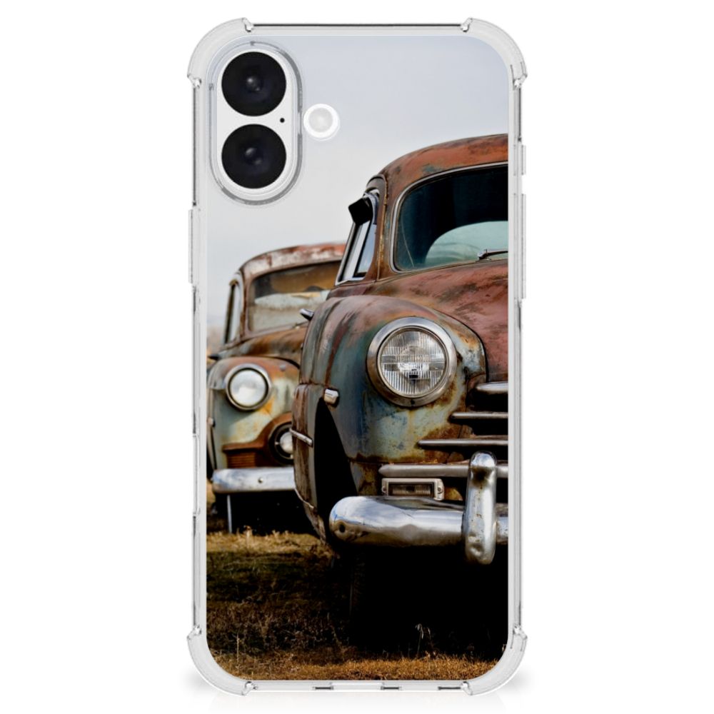 iPhone 16 Plus Anti-shock Hoesje met foto Vintage Auto