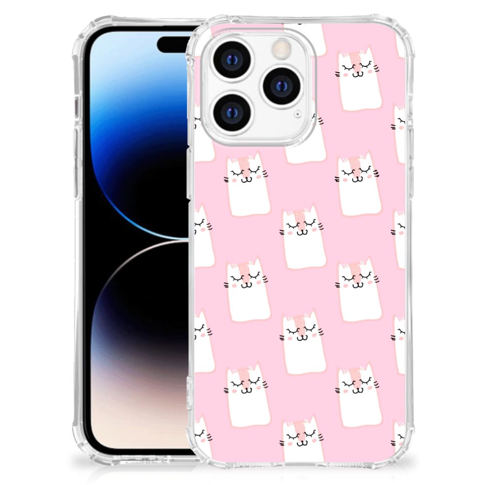 Apple iPhone 14 Pro Max Case Anti-shock Sleeping Cats