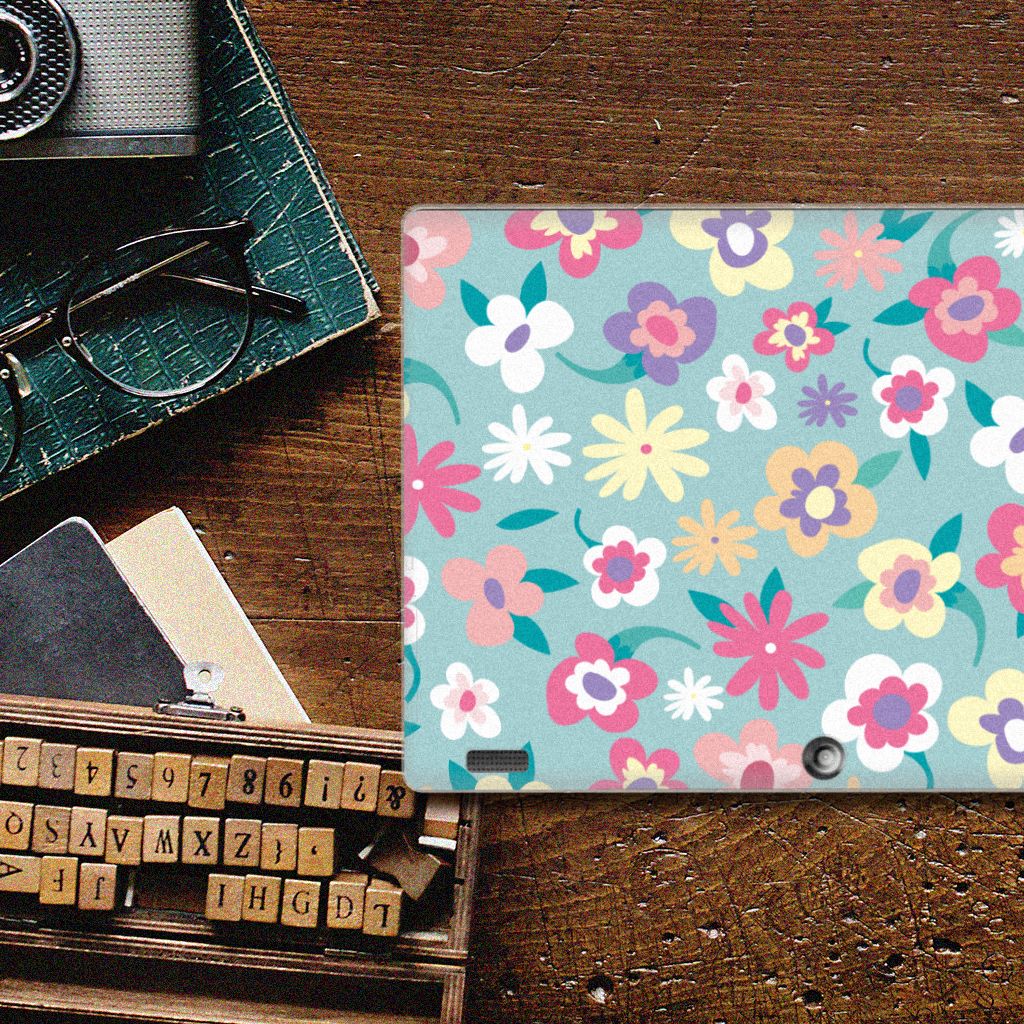 Lenovo Tab 10 | Tab 2 A10-30 Siliconen Hoesje Flower Power - B2C Telecom