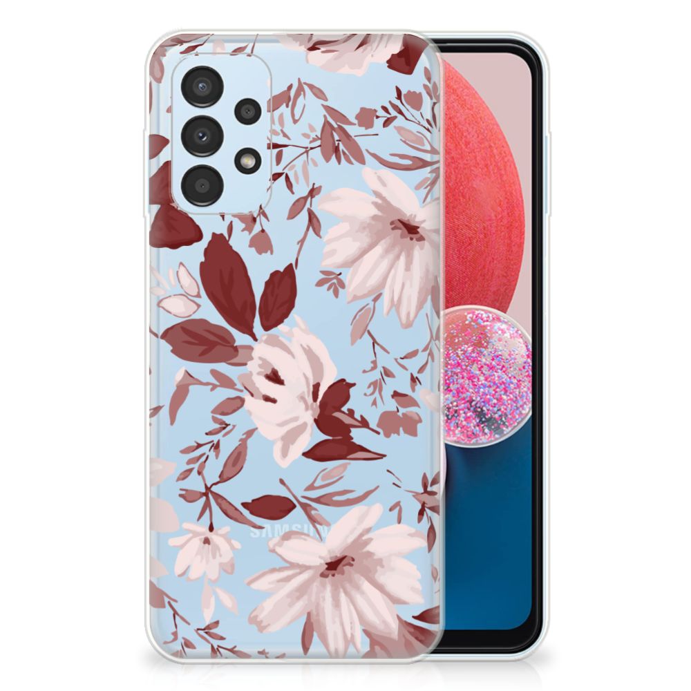 Hoesje maken Samsung Galaxy A13 4G Watercolor Flowers B2C Telecom
