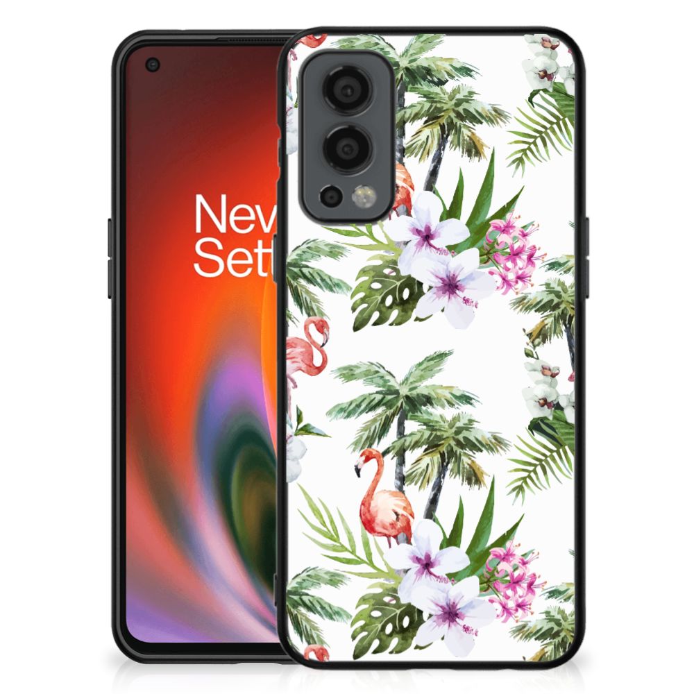 OnePlus Nord 2 Dierenprint Telefoonhoesje Flamingo Palms