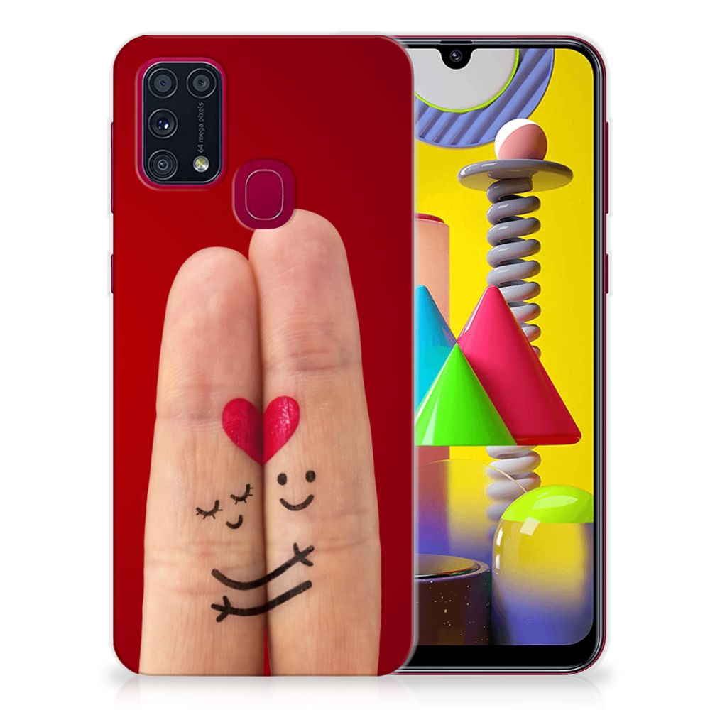 Samsung Galaxy M31 Silicone Back Cover Liefde - Origineel Romantisch Cadeau B2C Telecom