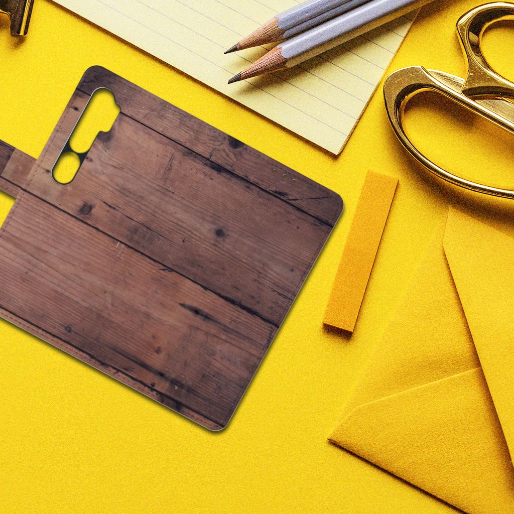 Xiaomi Mi Note 10 Pro Book Style Case Old Wood