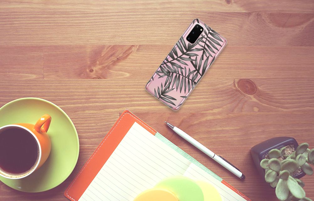 Samsung Galaxy S20 TPU Case Leaves Grey B2C Telecom