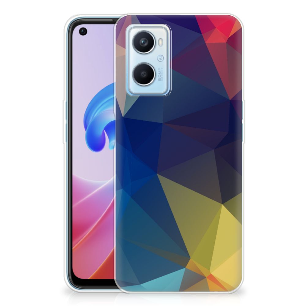 OPPO A96 | OPPO A76 TPU Hoesje Polygon Dark B2C Telecom