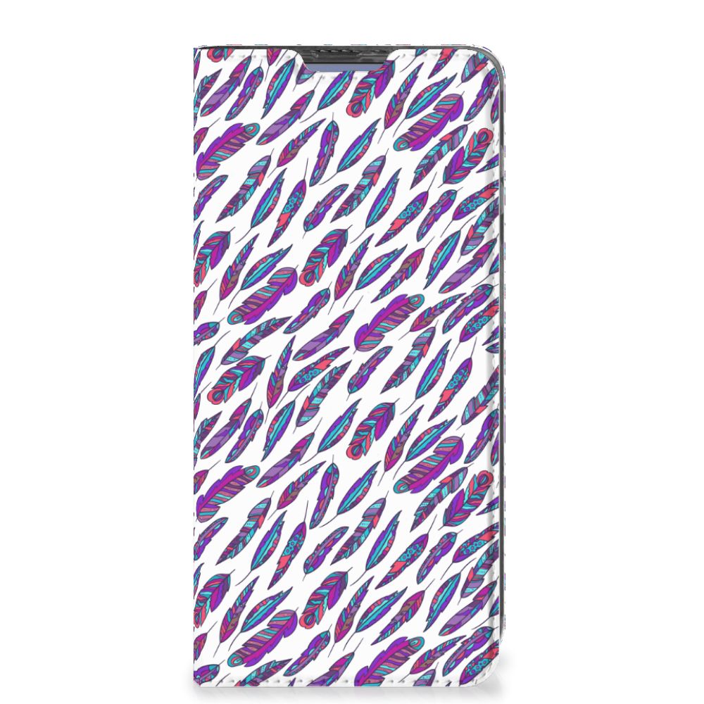 Poco X4 Pro 5G Hoesje met Magneet Feathers Color - B2C Telecom