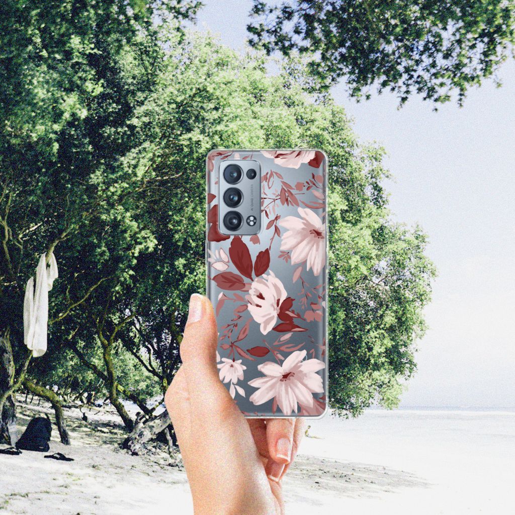 Hoesje maken OPPO Reno 6 Pro Plus 5G Watercolor Flowers B2C Telecom