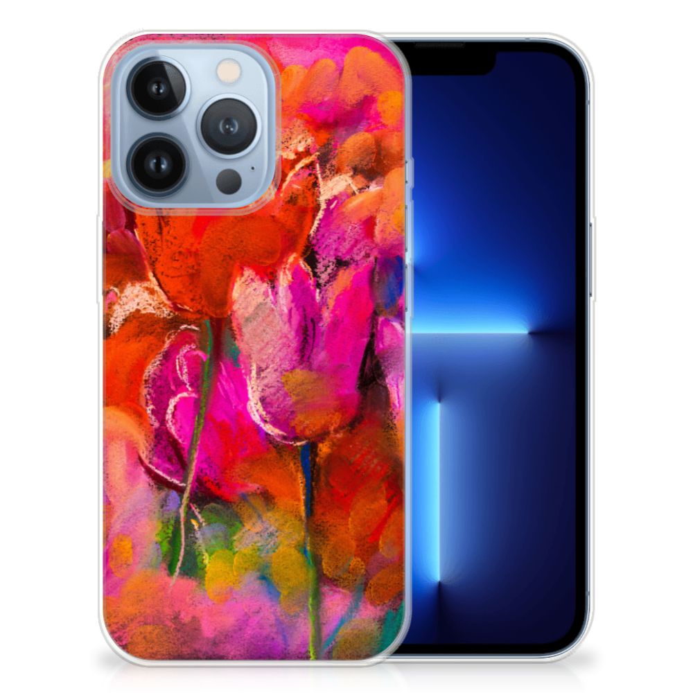 Hoesje maken Apple iPhone 13 Pro Tulips B2C Telecom