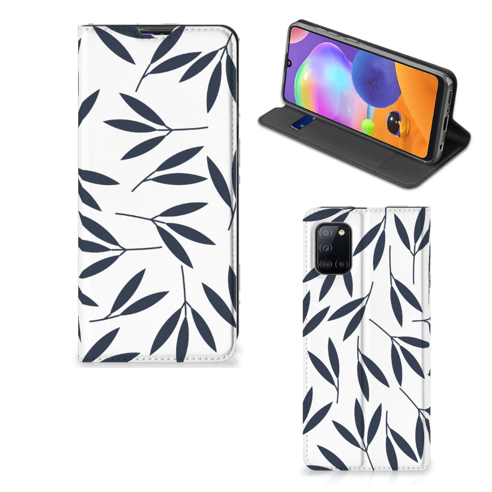 Samsung Galaxy A31 Smart Cover Leaves Blue - B2C Telecom