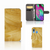 Samsung Galaxy A40 Book Style Case Licht Hout