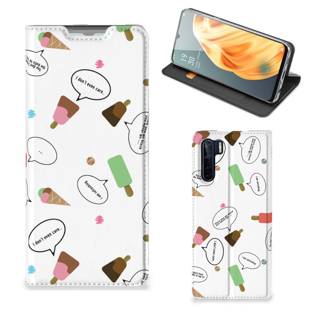 OPPO Reno3 | A91 Flip Style Cover IJsjes - B2C Telecom