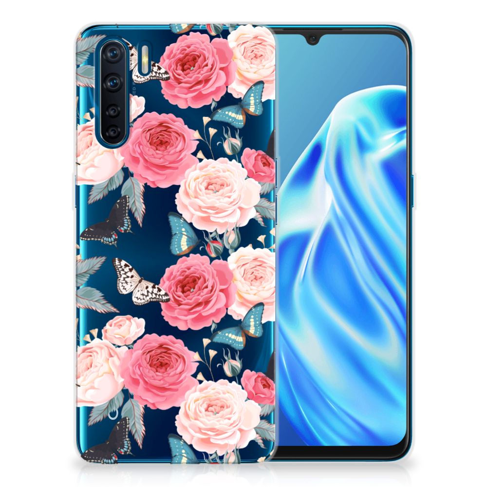 OPPO A91 TPU Case Butterfly Roses B2C Telecom