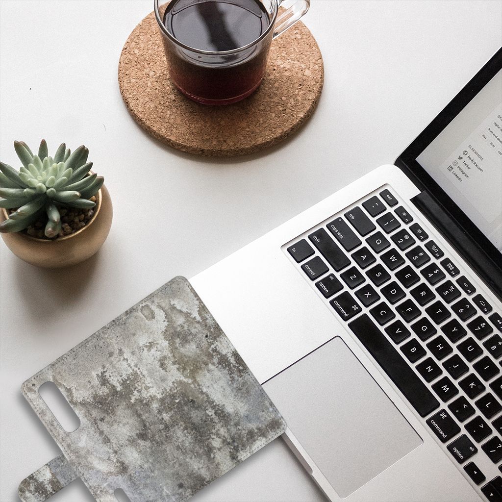 OPPO Find X2 Pro Bookcase Beton Print