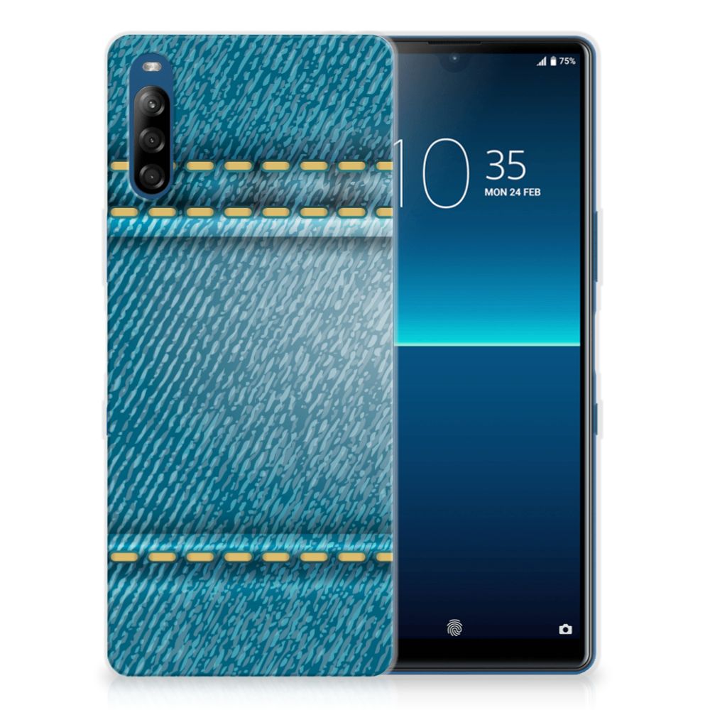 Sony Xperia L4 Silicone Back Cover Jeans