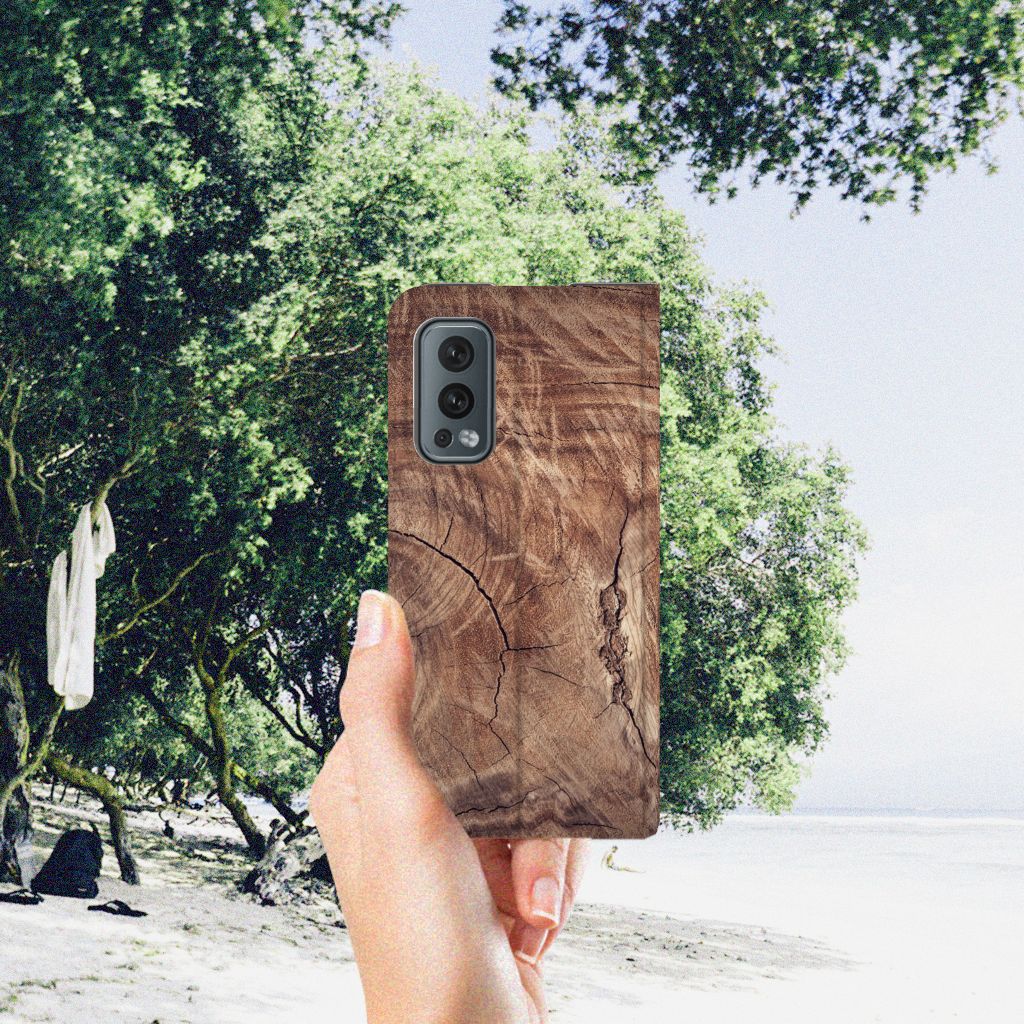 OnePlus Nord 2 5G Book Wallet Case Tree Trunk - B2C Telecom
