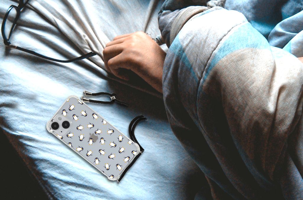 Doorzichtige Silicone Hoesje voor iPhone 14 Plus Pinguïn B2C Telecom
