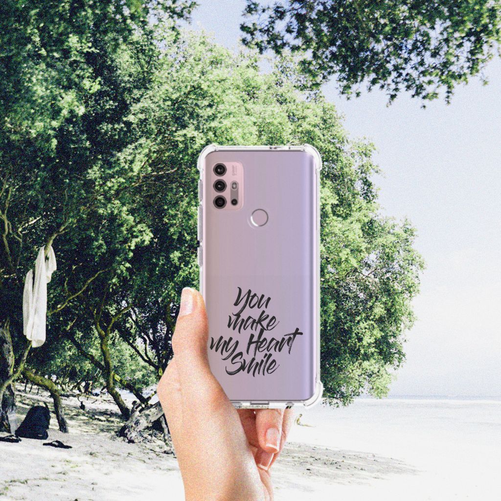 Motorola Moto G30 | G20 | G10 Telefoonhoesje met tekst Heart Smile B2C Telecom