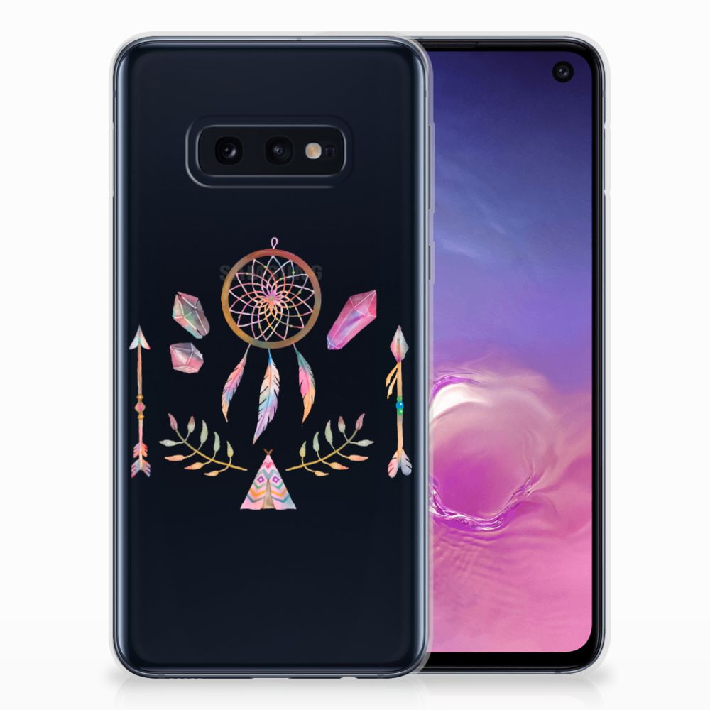 Samsung Galaxy S10e Telefoonhoesje met Naam Boho Dreamcatcher