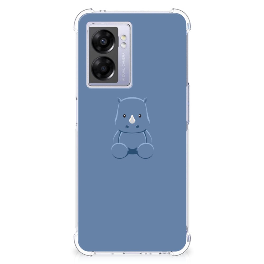 OPPO A77 5G | A57 5G Stevig Bumper Hoesje Baby Rhino - B2C Telecom