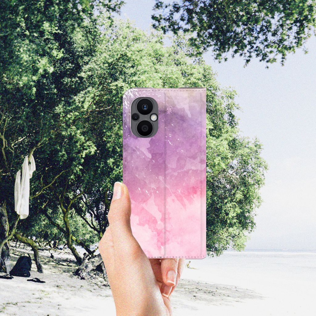 Bookcase OPPO Reno8 Lite Pink Purple Paint - B2C Telecom