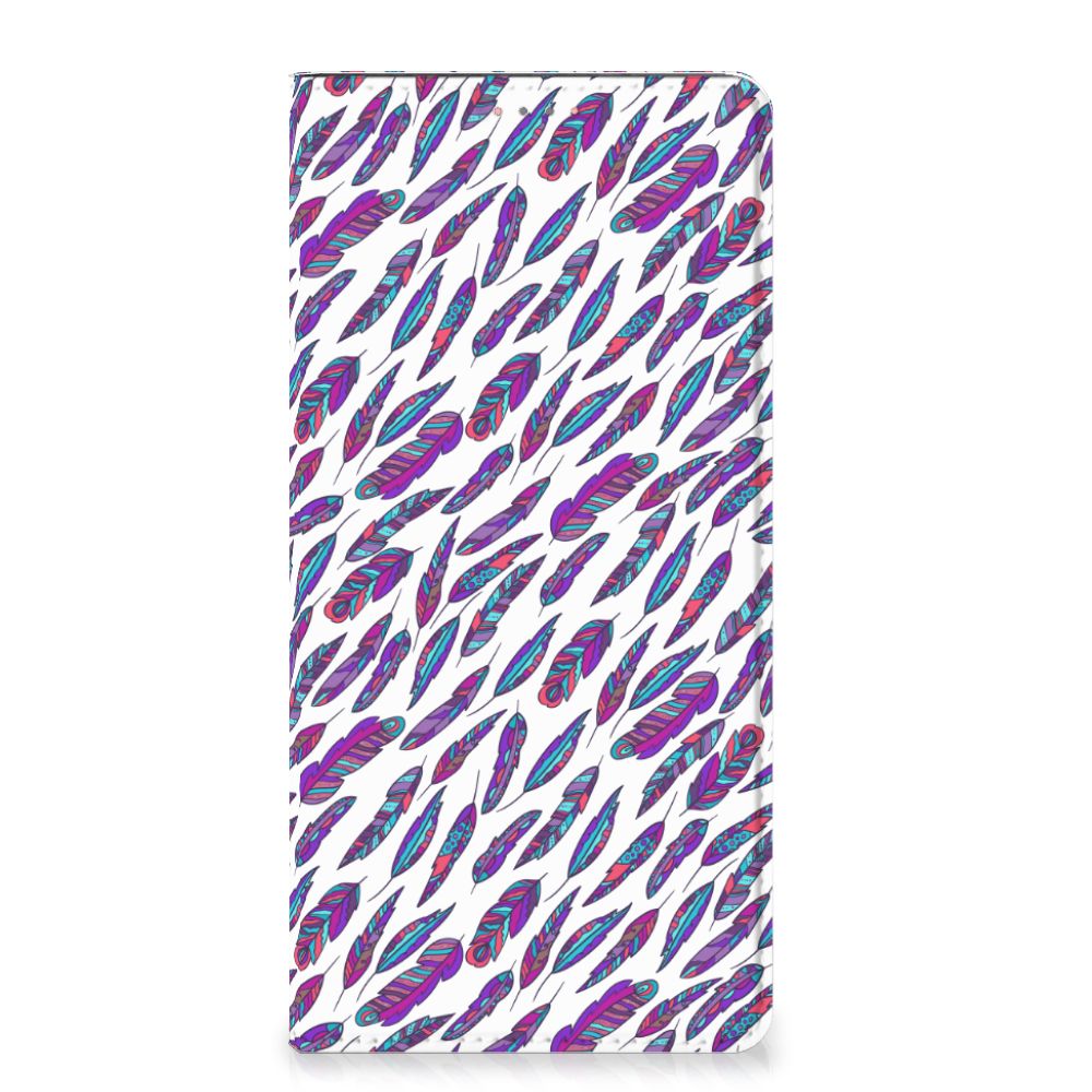 Samsung Galaxy A13 (4G) Hoesje met Magneet Feathers Color - B2C Telecom