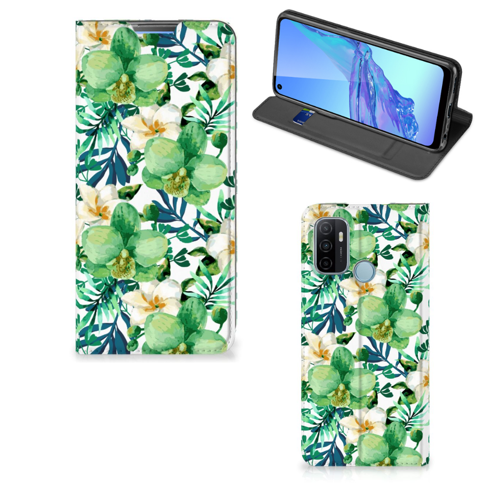 OPPO A53 | A53s Smart Cover Orchidee Groen - B2C Telecom