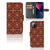 Apple iPhone 13 Telefoon Hoesje Batik Brown