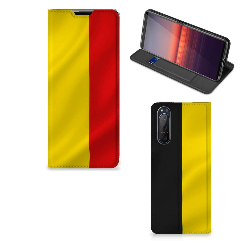 Sony Xperia 5 II Standcase Belgische Vlag - B2C Telecom