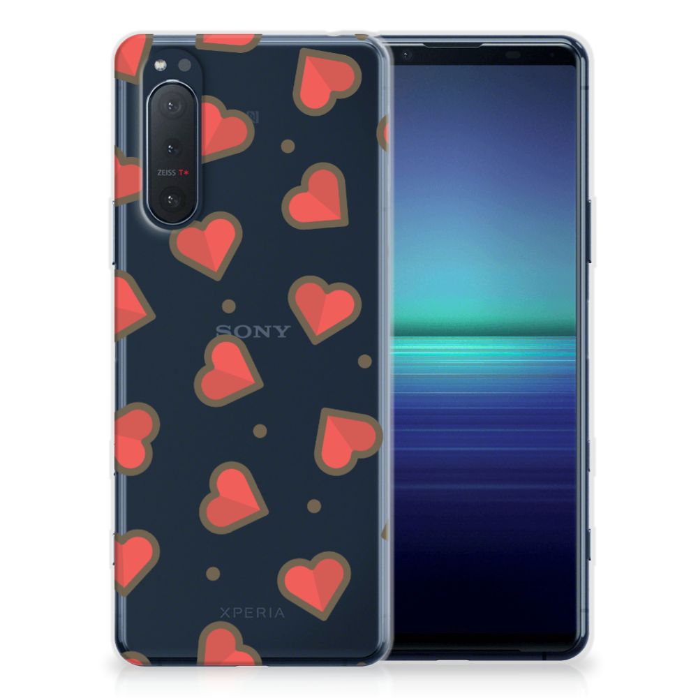 Sony Xperia 5II TPU bumper Hearts B2C Telecom