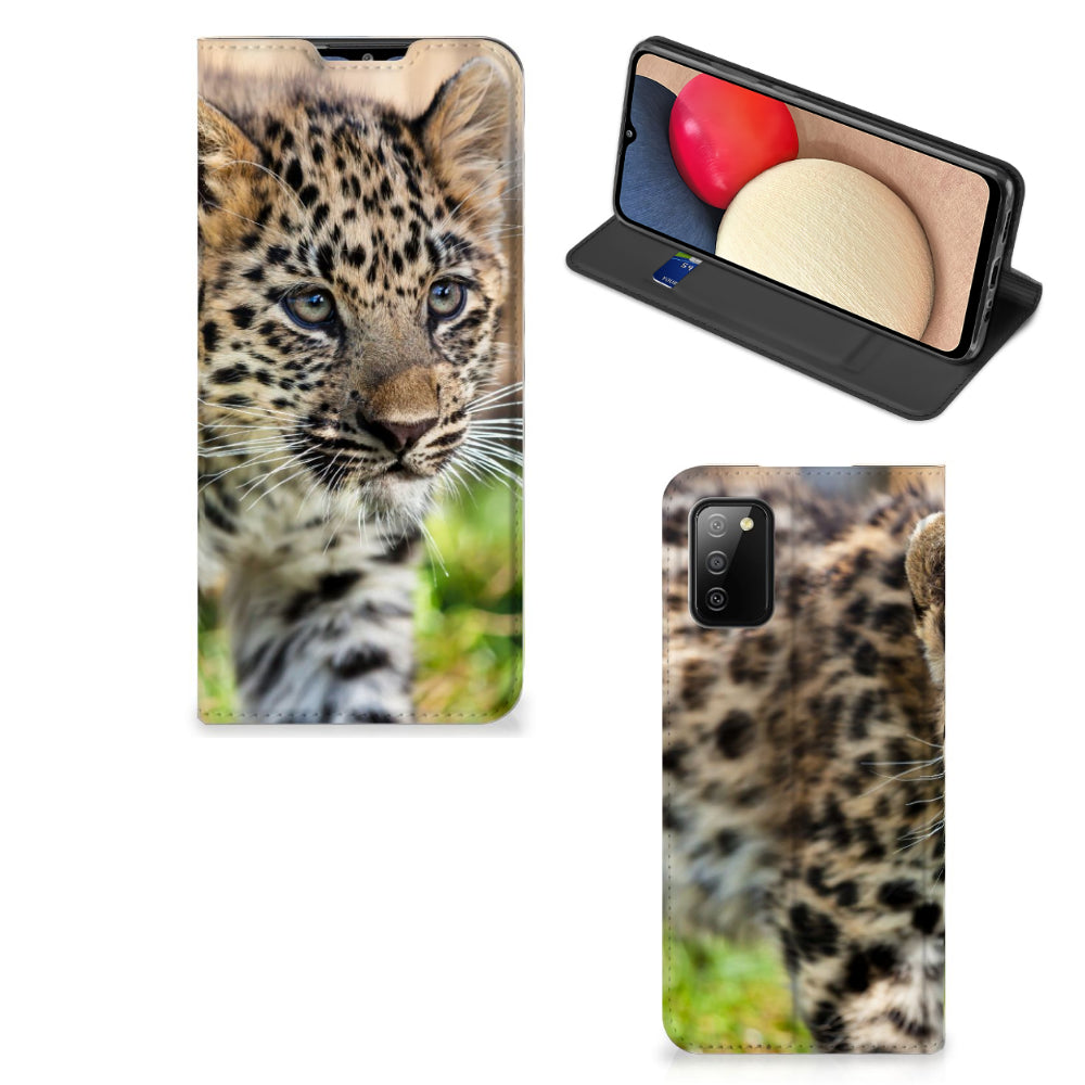 Samsung Galaxy M02s | A02s Hoesje maken Baby Luipaard
