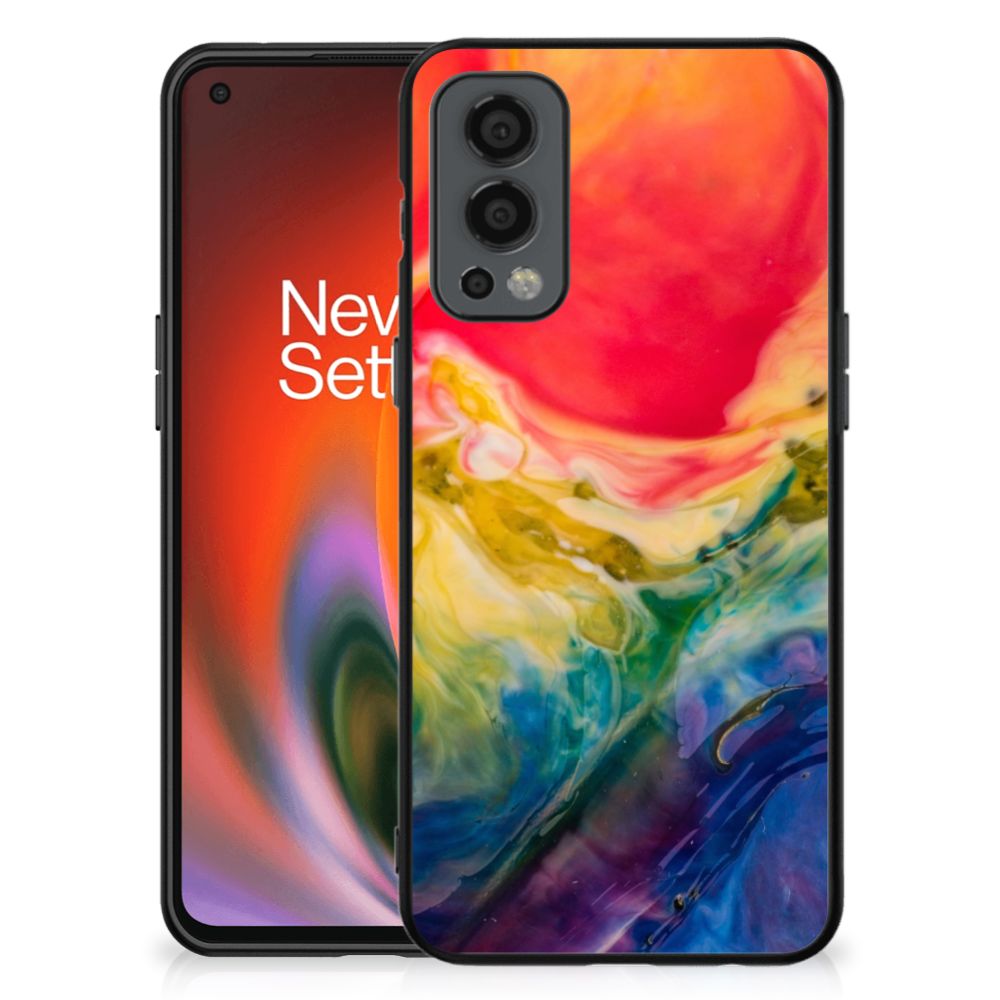 Kleurrijke Telefoonhoesje OnePlus Nord 2 Watercolor Dark