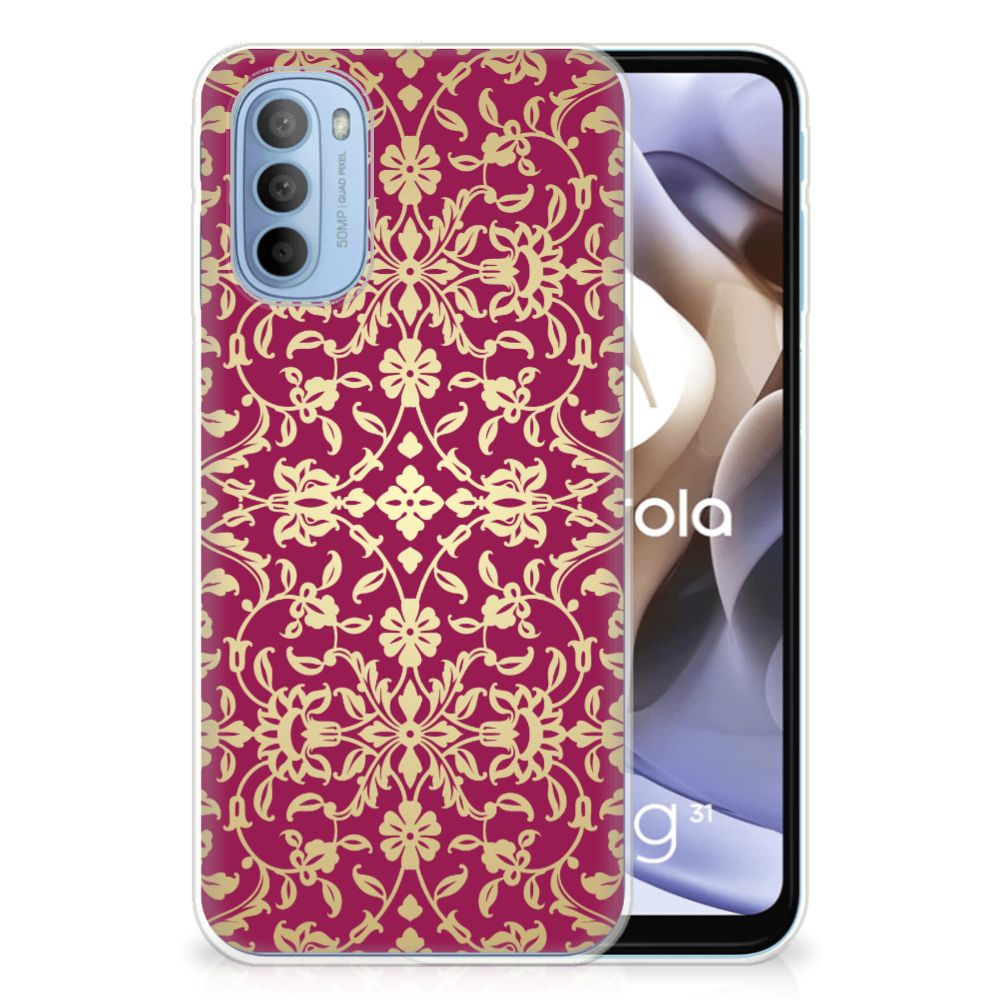 Siliconen Hoesje Motorola Moto G31 | G41 Barok Pink