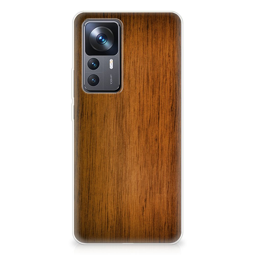 Xiaomi 12T | 12T Pro Bumper Hoesje Donker Hout B2C Telecom