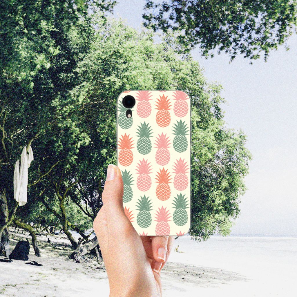 Apple iPhone Xr Siliconen Case Ananas