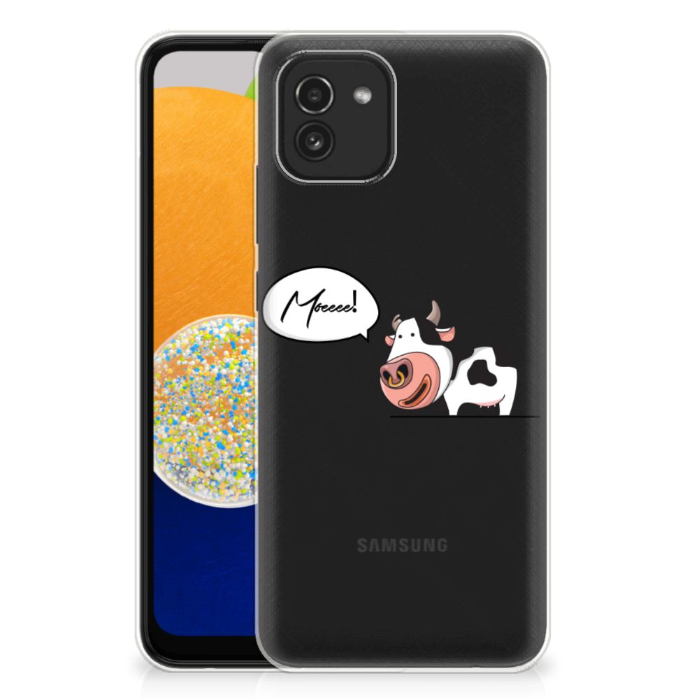 Samsung Galaxy A03 Telefoonhoesje met Naam Cow B2C Telecom