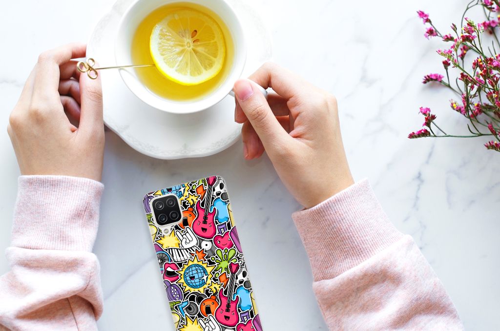 Samsung Galaxy A12 Silicone Back Cover Punk Rock B2C Telecom