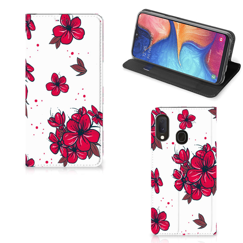 Samsung Galaxy A20e Smart Cover Blossom Red
