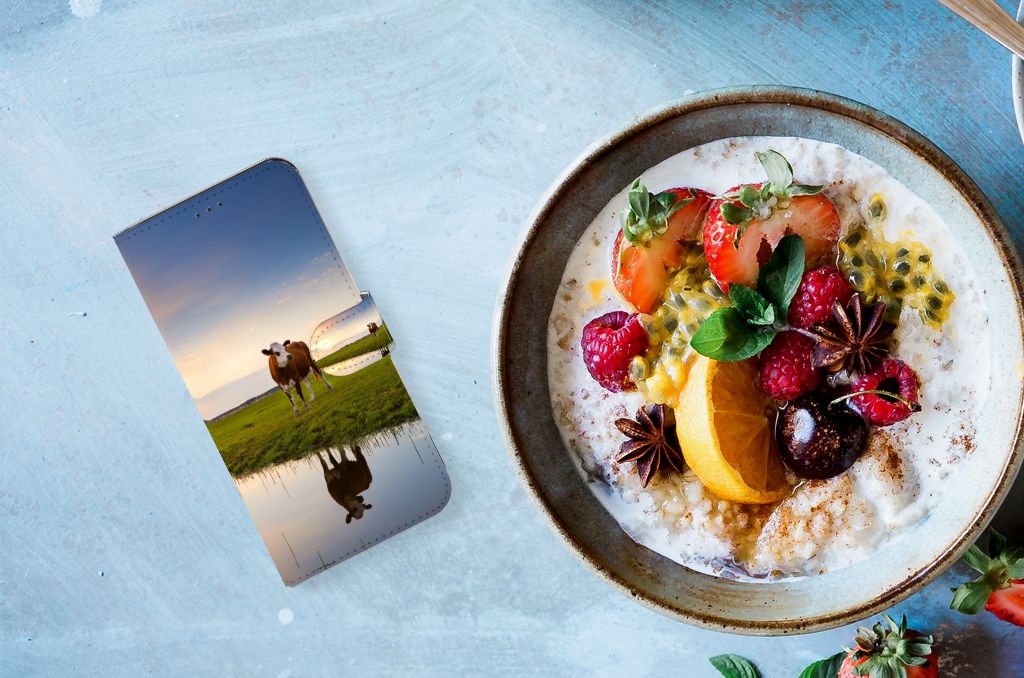 Samsung Galaxy Xcover 6 Pro Telefoonhoesje met Pasjes Koe
