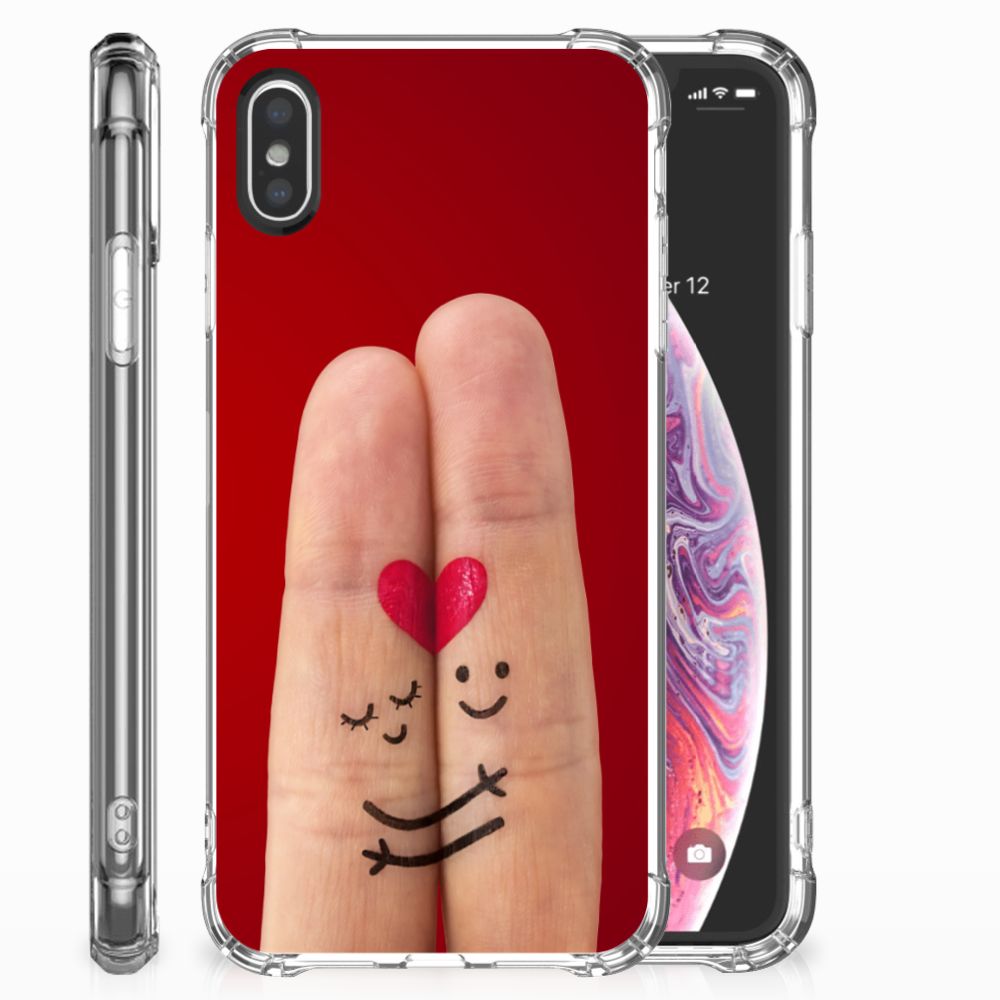 Apple iPhone X | Xs Anti Shock Bumper Case Liefde - Origineel Romantisch Cadeau