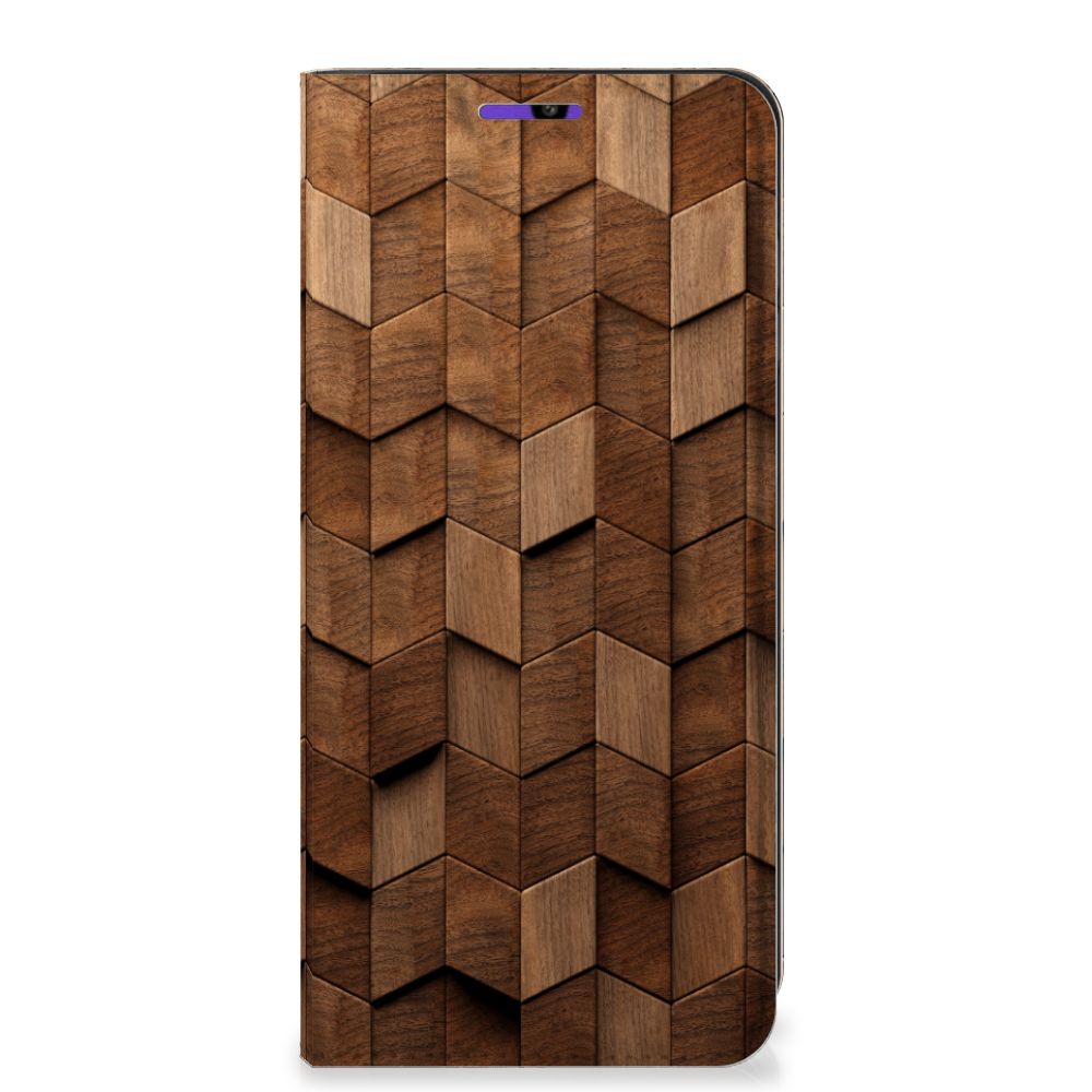 Book Wallet Case voor Samsung Galaxy A22 4G | M22 Wooden Cubes