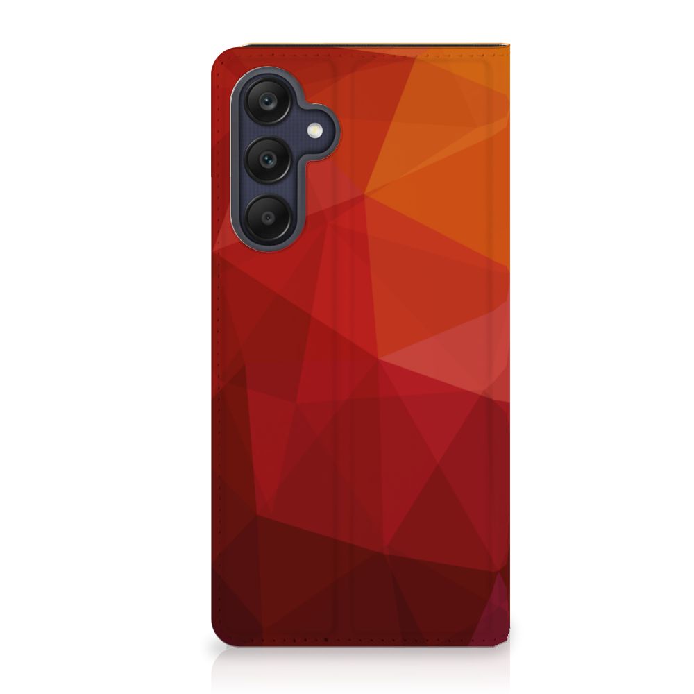 Stand Case voor Samsung Galaxy A25 Polygon Red