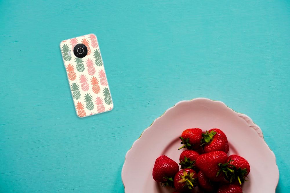 Nokia X10 | X20 Siliconen Case Ananas B2C Telecom