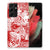 Silicone Back Case Samsung Galaxy S21 Ultra Angel Skull Rood B2C Telecom
